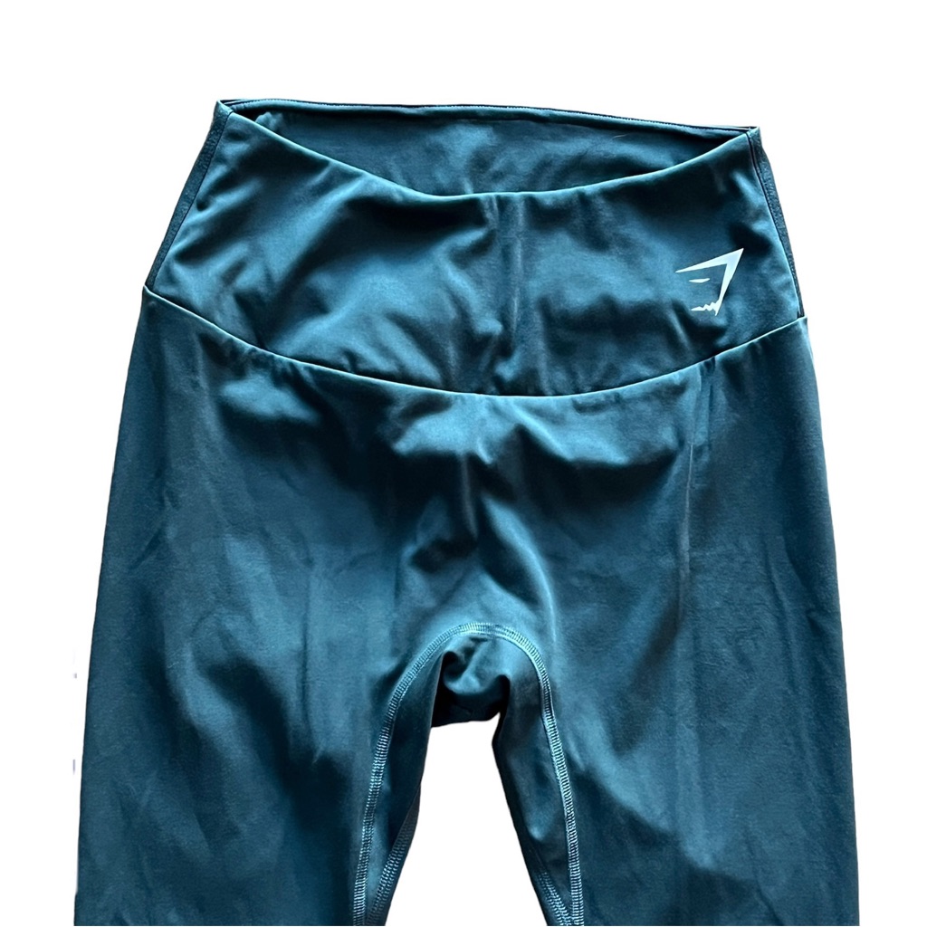 Gymshark Leggings Medium Green Training 7/8 Length Lightweight